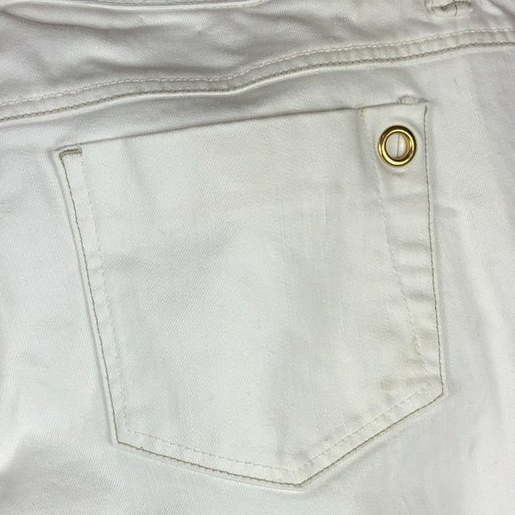 Tommy Hilfiger White High Waist Boot Cut American Freedom Denim Jeans Timeless - Picture 8 of 16